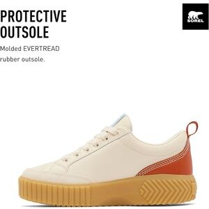 Sorel Ona Ave Beige Sneakers with Tan Sole